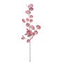Artificial eucalyptus branch VORTAN, burgundy red, 33"/85cm