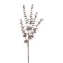 Artificial eucalyptus branch TRELVO, burgundy red, 30"/75cm