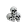 Halloween skulls AMARIS, 3 pieces, 6"x4.3"x5.1"/15x11x13cm