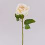 Faux rose WINAKAS, cream-apricot, 14"/35cm, Ø3.9"/10cm