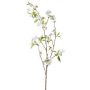 Decorative pear blossom branch SLOFEN with flowers, white, 4ft/115cm