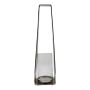 MORGANNE aluminium lantern with handle, silver, 20x16x78cm