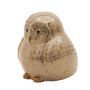 Ceramic owl figurine ELYRIA, brown, 8"x8"x8"/21x20x20cm