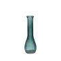KOSTA glass table vase, petrol blue and clear, 21.5 cm, Ø7 cm