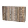 Rustic wooden stand KIRYON with natural grain, brown, 4ftx10"x30"/118x25x75cm