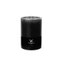 AURORA pillar candle, black, 14cm, Ø10cm, 100h – Made in Germany