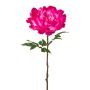 Plastic flower Peony GLOUT, fuchsia, 26"/65cm