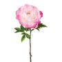 Plastic flower Peony GLOUT, pink, 26"/65cm
