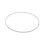 OASIS® wire ring made from corrugated flat wire, grey, Ø25cm