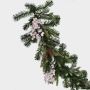 NAMSOS artificial Christmas garland, berries, pine cones, LEDs, 180cm, Ø35cm