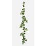 Faux ivy garland LINNEO, crossdoor, green-white, 7ft/205cm
