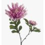 Decorative dahlia branch KALGER, purple, 75cm