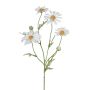 Artificial marguerite branch CLUVE, white, 24"/60cm