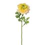 Artificial ranunculus SLANK, yellow, 18"/45cm