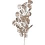 Decorative eucalyptus branch DRAVEL, champagne, 30"/75cm
