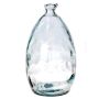 Glass bottle FABRIZIA, recycled, transparent, 11"/28,5cm, Ø6"/16cm