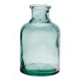 Decorative bottle BELISA made of glass, recycled, clear, 8"/19,5cm, Ø4.7"/12cm
