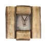 Mango wood picture frame HENDRIKJE, tree-trunk look, brown, 22 x 22 x 3.5 cm