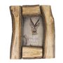 Mango wood picture frame HENDRIKJE, tree-trunk look, brown, 31 x 26 x 3 cm