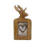BJÖRN mango wood picture frame, stag motif, brown, 41 x 22 x 2.5 cm