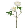 Artificial peony branch BROLI, cream, 31"/80cm