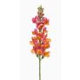 Artificial snapdragon flower DAENERYS, pink-orange, 31"/80cm