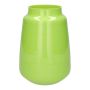 Glass flower vase FLORINI, apple green frosted, 10"/24.2cm, Ø6.7"/17cm