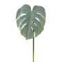 Decorative leaf Philodendron Monstera Deliciosa MELIAT, green-grey, 31"/80cm