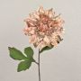 Velvet artificial dahlia ‘MINBU’, rosé, 60 cm, Ø17 cm