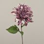 Velvet artificial dahlia ‘MINBU’, antique lilac, 60cm, Ø17cm