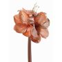 Velvet amaryllis decorative flower KIRSTY, rosé, 28"/70cm, Ø5.1"-5.9"/13-15cm