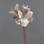 Velvet Amaryllis decorative flower KIRSTY, light lilac, 70cm, Ø13–15cm