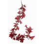 Artificial oak garland ERASMIA, burgundy, 6ft/180cm