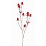 Plastic noble thistle LOUKAS, red, 18"/45cm, Ø0.4"-0.6"/1-1.5cm
