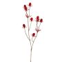 Plastic noble thistle LOUKAS, red, 45 cm, Ø 1–1.5 cm