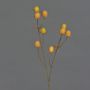 Plastic noble thistle LOUKAS, yellow-orange, 45 cm, Ø 1–1.5 cm