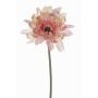 Artificial Gerbera PAMILLA, antique pink-cream, 26"/65cm, Ø4.7"/12cm