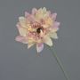 Artificial Gerbera PAMILLA, dusky pink and cream, 65 cm, Ø 12 cm