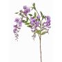Artificial wisteria branch SOULA with flowers, purple, 31"/80cm, Ø2.8"-3.1"/7-8cm