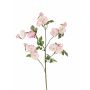 Plastic trumpet vine IORDANIS, pink and white, 80cm, Ø3–5.5cm