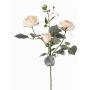 Decorative rose branch DIAMANTIS, pale pink, 75cm, Ø5–8cm