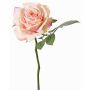 Artificial rose NIKOLETA, pink-cream, 30cm, Ø12cm