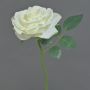 Artificial Rose NIKOLETA, white, 30cm, Ø12cm