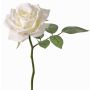 Artificial Rose NIKOLETA, white, 12"/30cm, Ø4.7"/12cm