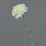 Artificial carnation NIRUSHA, white, 65cm, Ø9cm