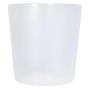 Plastic insert container KIPA for plant baskets, waterproof, transparent, 6"/15 cm, Ø 6"/15 cm