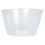 Plastic insert container KIPA for plant baskets, waterproof, transparent, 6"/15 cm, Ø 10"/25 cm