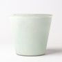 Glass planter SATINA, light blue satin finish, 3.3"/8,5cm, Ø 3.5"/9cm