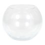 Ball candle vase TOBI OCEAN made of glass, transparent, 3.7"/9,5 cm, Ø 4.7"/12 cm