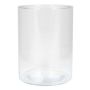 Cylinder flower vase SANNY made of glass, transparent, 8"/20 cm, Ø 5.9"/15,1 cm
